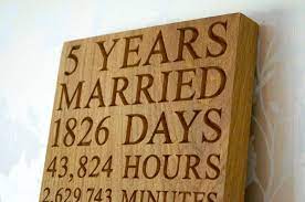 5 out of 5 stars. 5th Wedding Anniversary Plaques Makemesomethingspecial Com