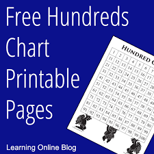 Free Hundreds Chart Printable Pages Learning Online Blog