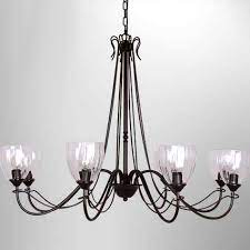 clear glass shades chandelier 7460