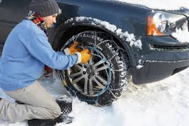 install snow chains on your vehicle s tires