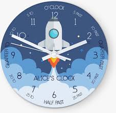 Space Shuttle Glass Wall Clock Style