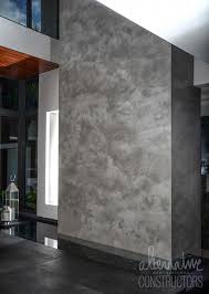 burnished concrete wall water feature