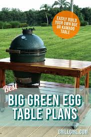 5 Diy Big Green Egg Table Plans To