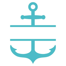 Anchor Border Personalized Nautical Svg