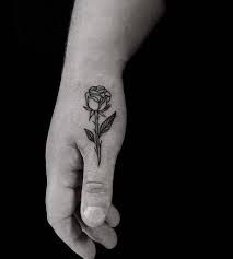 rose hand tattoo designs with meanings
