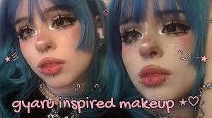 cute easy gyaru inspired makeup