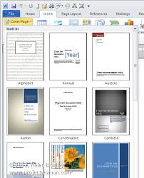 Cover Pages For Microsoft Word 2007 Under Fontanacountryinn Com