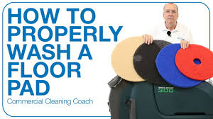 how to properly clean floor pads you