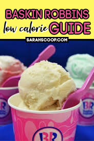 baskin robbins low calorie guide