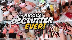 makeup collection declutter my