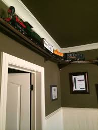 Overhead Train Layout Train Room