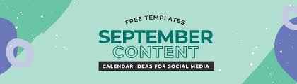 100 September Content Calendar Ideas