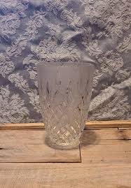 Vintage Cut Glass Crystal Frosted