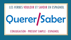 Conjugaison verbe VOULOIR et SAVOIR en espagnol | Verbes IRREGULIERS - Au  présent de l'indicatif - YouTube