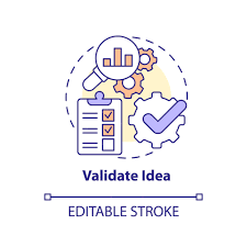 Premium Vector | Validate idea concept icon