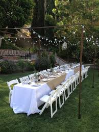 Outdoor Tuscan Dinner Party Backyard