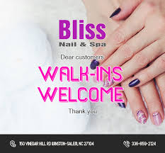 bliss nail spa nail salon in