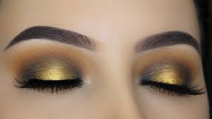 copper gold halo eye makeup tutorial