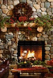 fireplace room winter hiver gif fond
