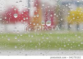 Raindrop Glass Window
