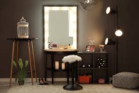 interior of modern makeup room