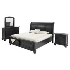 This set includes the queen bed with headboard and footboard, nightstand , dresser, mirror and chest. Ivan 4 Piece King Bedroom Set El Dorado Furniture