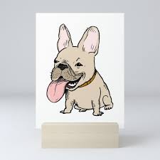 french bulldog cartoon dog mini art