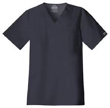 Details About Cherokee Scrubs Workwear Mens Scrub Top 4743 Pewter Pwtw Cherokee Stretch