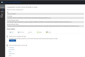 testing azure cosmos db locally using a