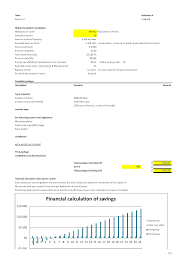 Solar Investment Plan Excel Template Templates At