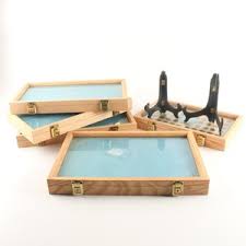 glass top wooden locking display cases