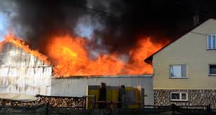 Podczas pożaru spłonęło 9 stodół. Hm0wmwwuhsjjum