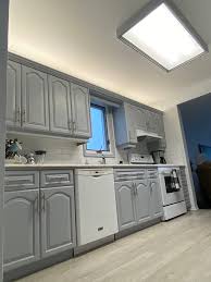 Free shipping on orders of $35+ and save 5 furniture home target the lakeside collection kitchen carts kitchen islands pantry cabinets. Bright But Not White Kitchen Cabinet Makeover In Winnipeg Manitoba Recent Projects Color Scheme Professional Painters
