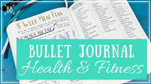 Bullet Journal Health Fitness Tracking