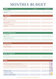 007 Template Ideas Printable Monthly Household Budget