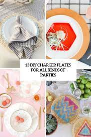 13 diy charger plates for all kinds of