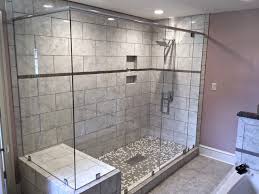 Frameless Shower Glass With Benches