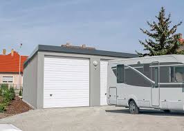 Es ist jeder wohnwagen mit garage direkt bei amazon im lager und somit sofort lieferbar. Garage Aus Stahl Die Optisch Beste Modernste Fertiggarage Siebau