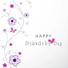 happy friendship day background or