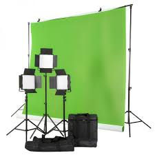 Cso 3 Head Led Lighting Kit With Green Screen For Special 2374aud Buy From Dragon Image