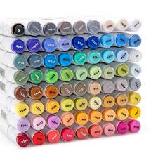 Bianyo Classic Series Dual Tip Art Markers With Travel Case Set Of 72 Alcohol Based