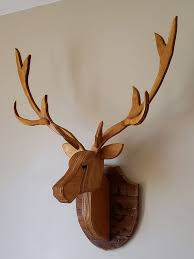Recycled Wooden Deer Head Life Size