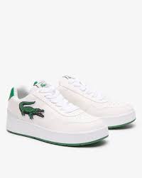 white sneakers for men by lacoste