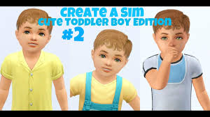 create a sim cute toddler boy