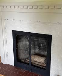 Easy Diy Fireplace Mantel Brass Door