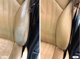 Worn Looking Car Leather Seat Leather