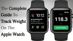 track your weight on the apple watch