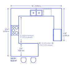 Kitchen Floor Plans With Dimensions