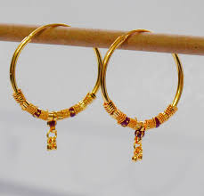 indian gold plated earrings hugh large