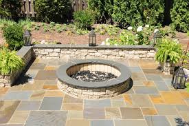 Lake Forest Il Blue Stone Patio With A